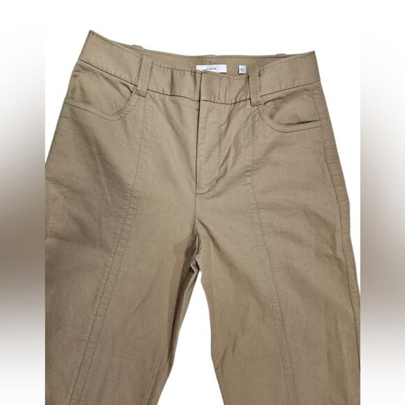 Vince Tan Wide Leg Khaki Pants - Size 10 - Picture 2 of 14
